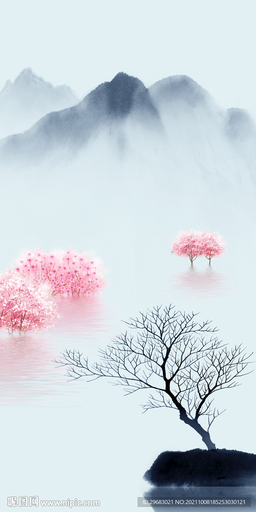 新款玄关装饰图 TIF分层画