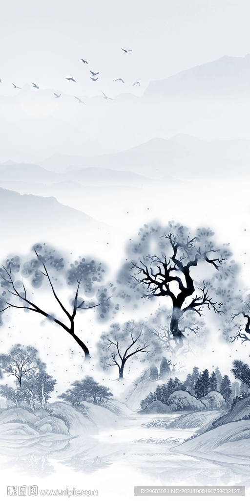 现代玄关装饰图 TIF分层画