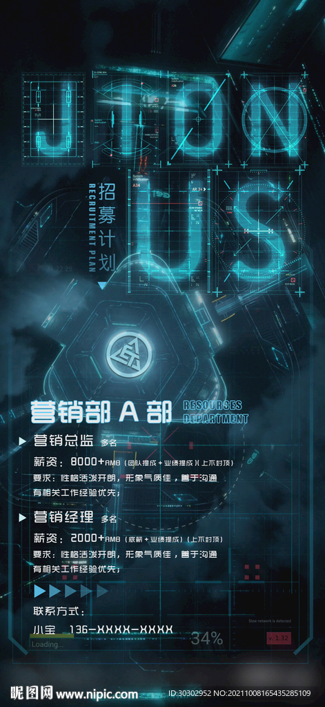 夜店夜场酒吧朋友圈招聘图