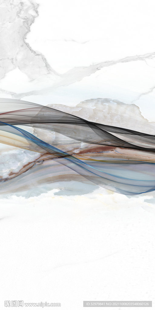 新款 玄关简约山水 TIF分层