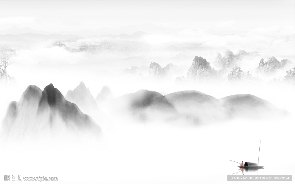 意境背景山水 TIF分层