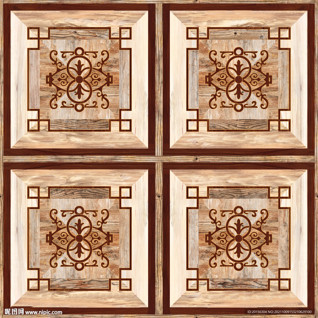 木纹拼花瓷砖设计通道分色文件