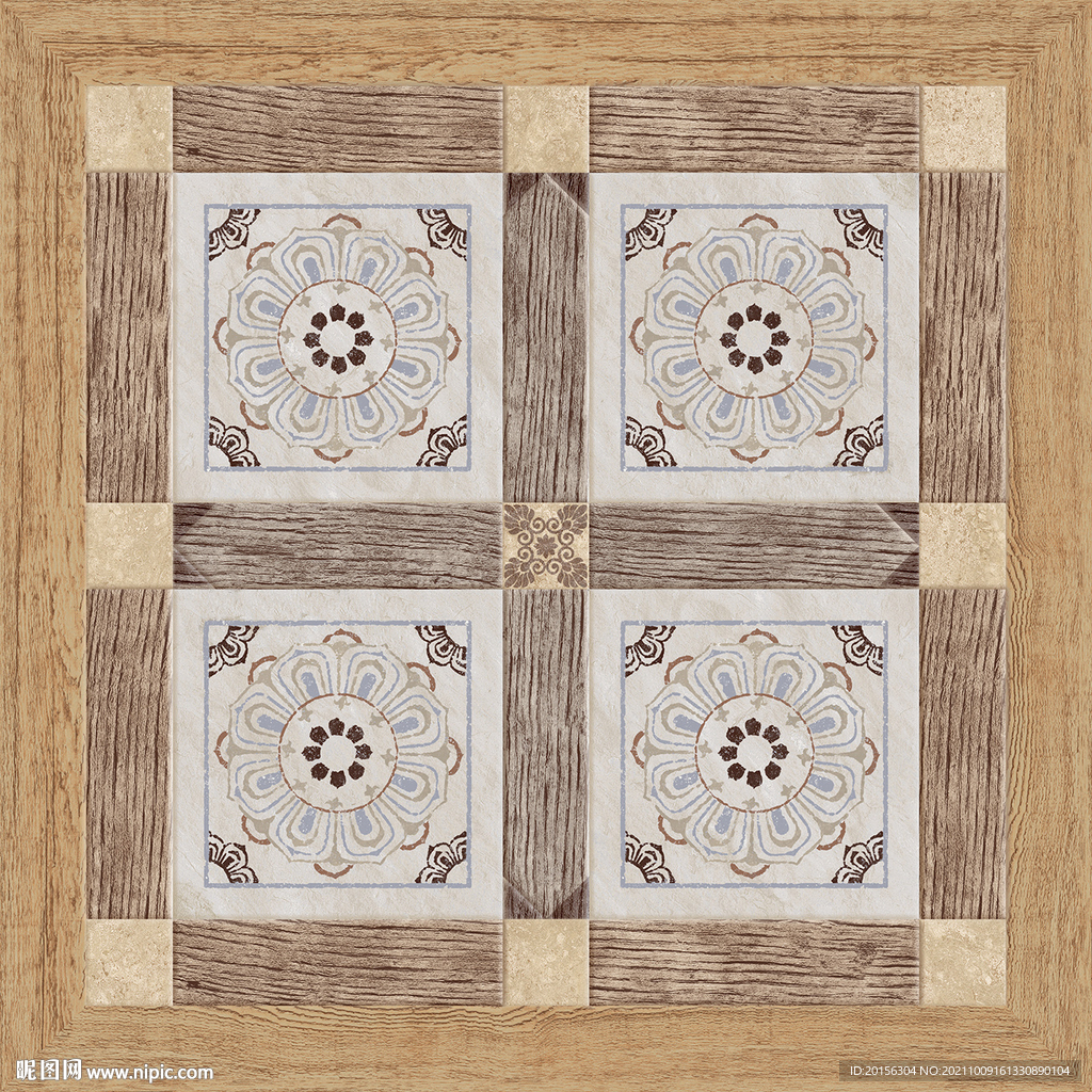木纹拼花瓷砖设计通道分色文件