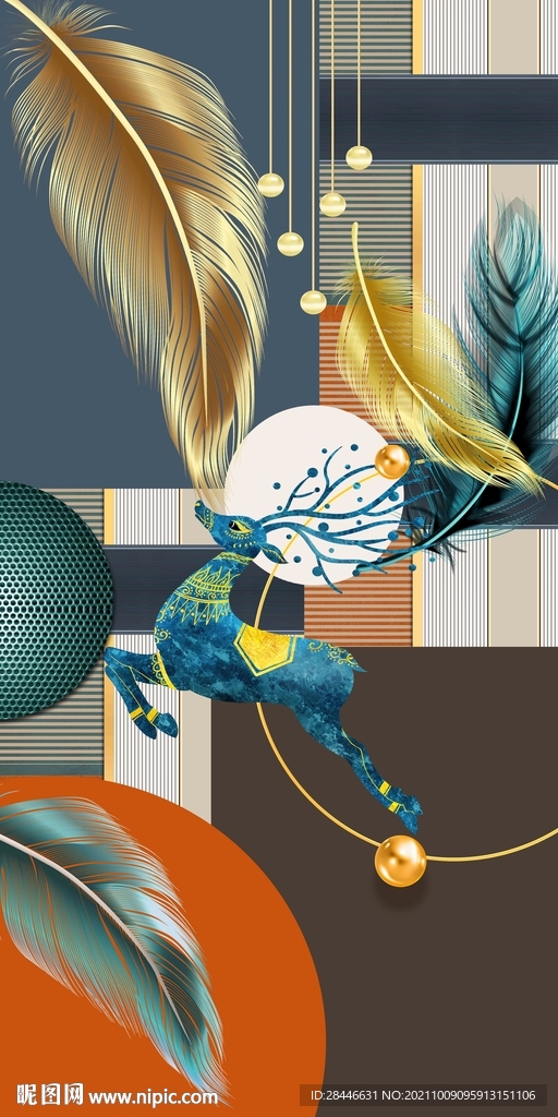 玄关装饰画背景墙