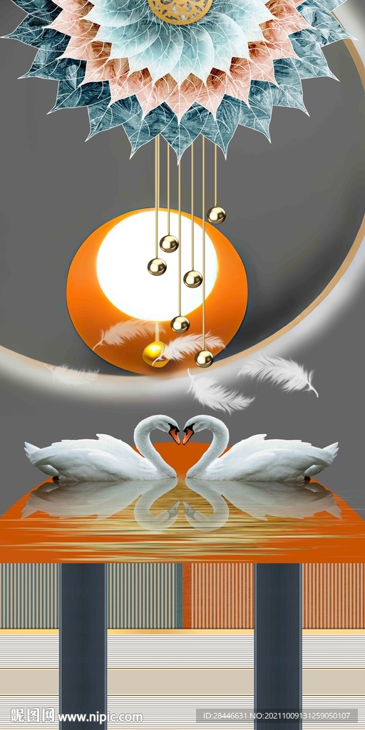 玄关装饰画背景墙