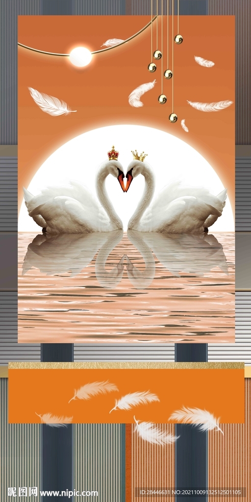 玄关装饰画背景墙