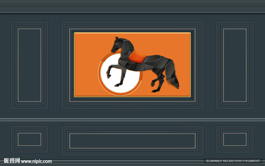 莫兰迪现代简约背景墙