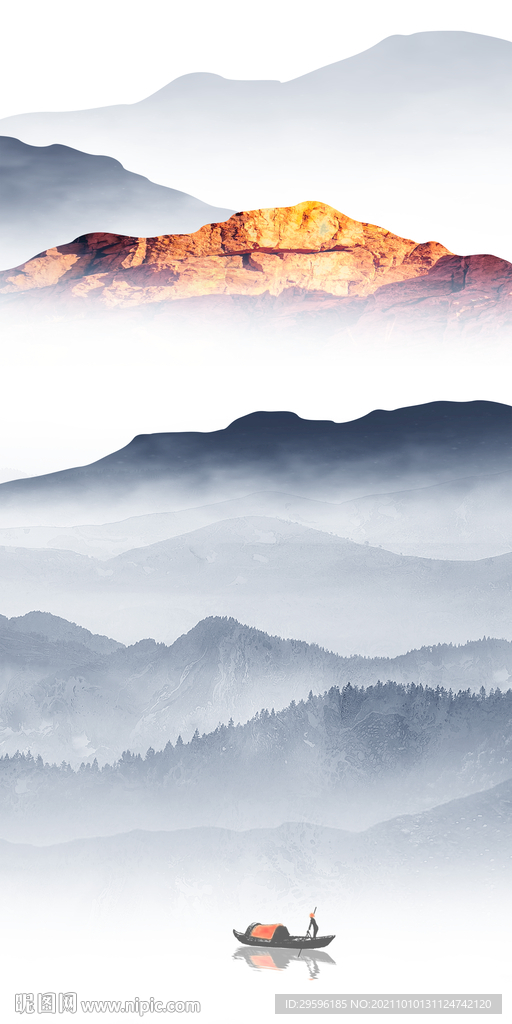 中式 新玄关画 tif分层图 