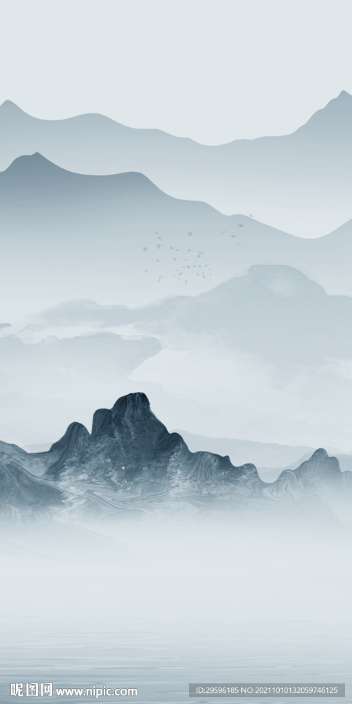 大气新玄关画 tif分层图 