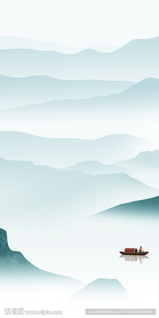 现代 玄关新画 tif山水分层