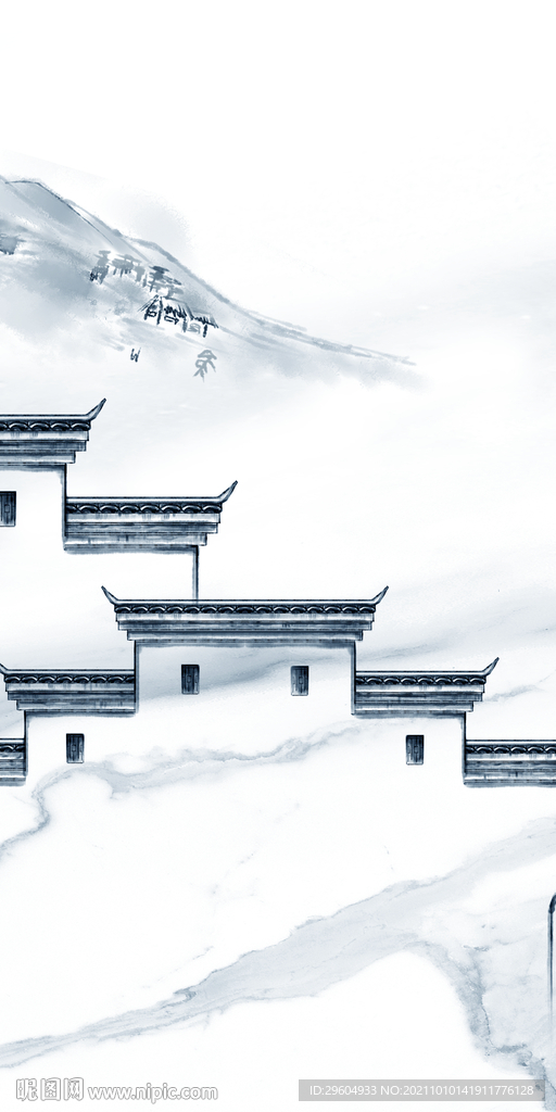 高档 装饰画山水图 TIF分层