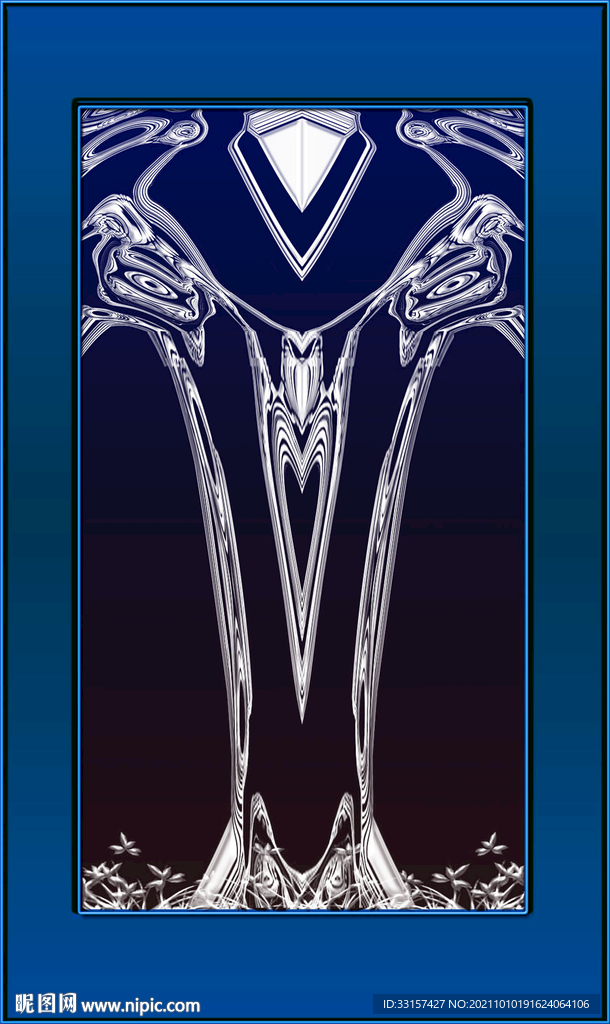 喜鹊登枝玄关高清图