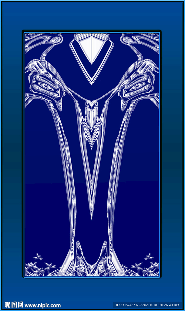 创意玄关喜鹊登枝图