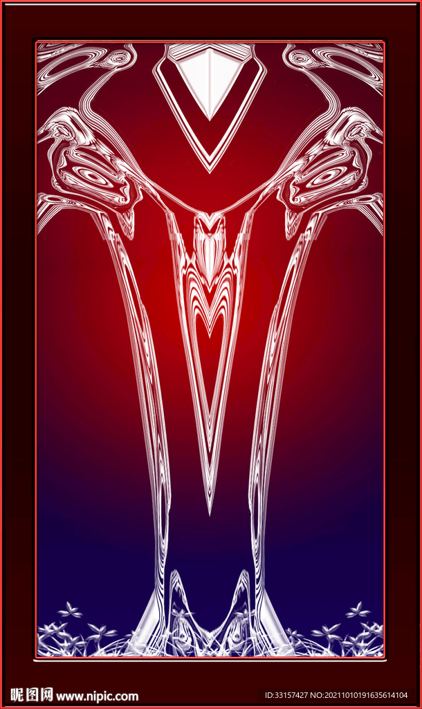 玄关创意喜鹊登枝图