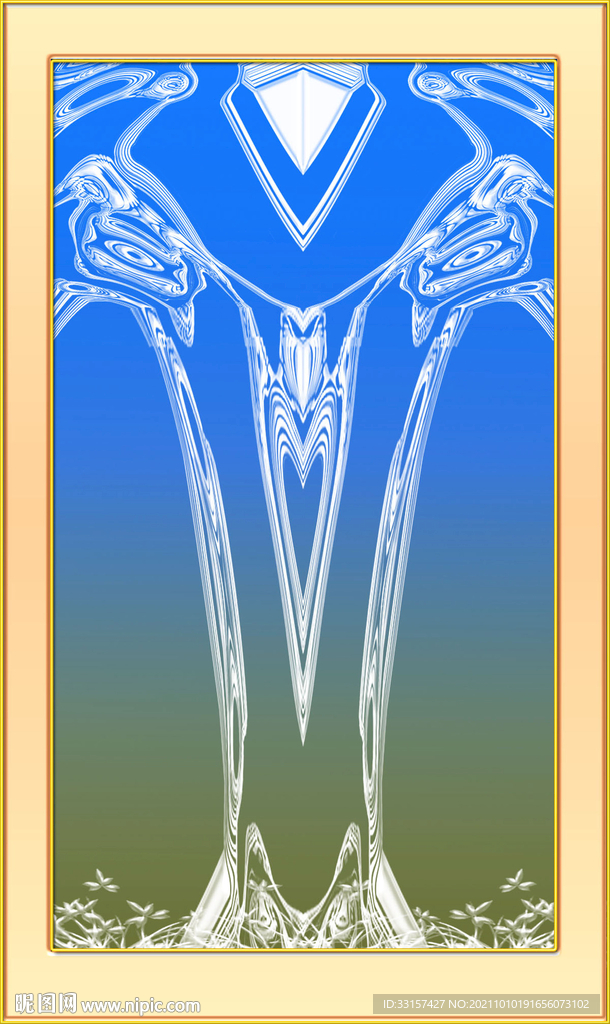 玄关喜鹊登枝壁挂图