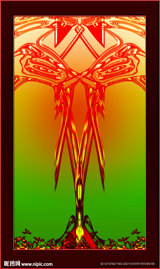 玄关喜鹊登枝高清图