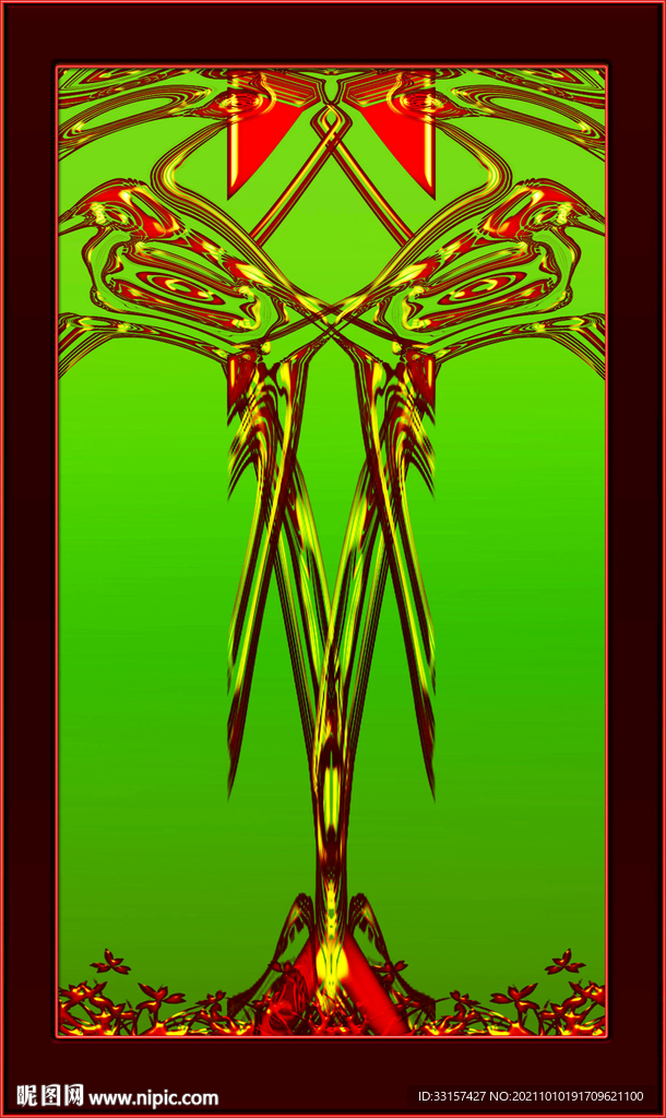 玄关喜鹊登枝高清图