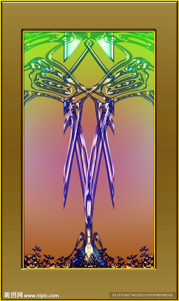 双喜登枝玄关高清图