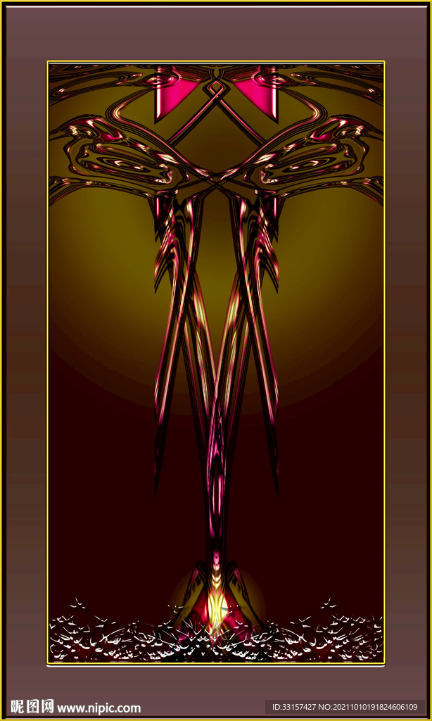 双喜登枝玄关高清图