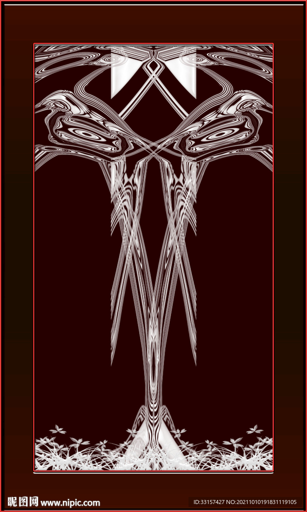 玄关高清双喜登枝图