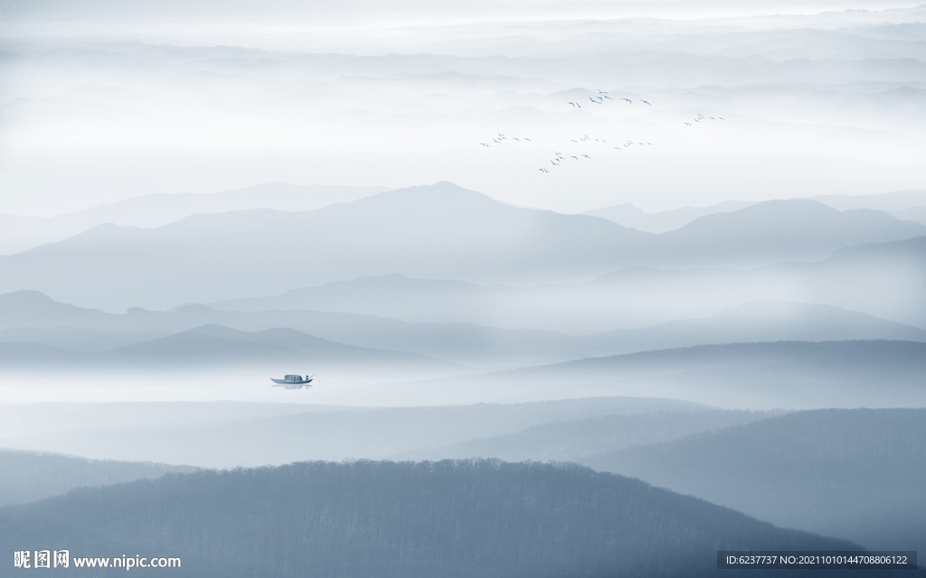 水墨山水画