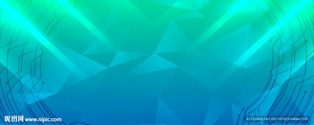 电子电路多边形背景