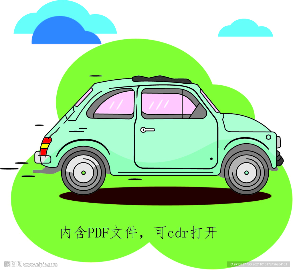 卡通 小汽车