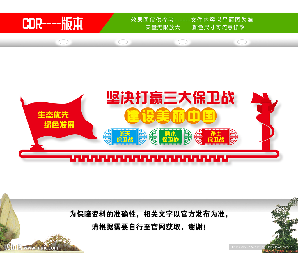 三大保卫战文化墙