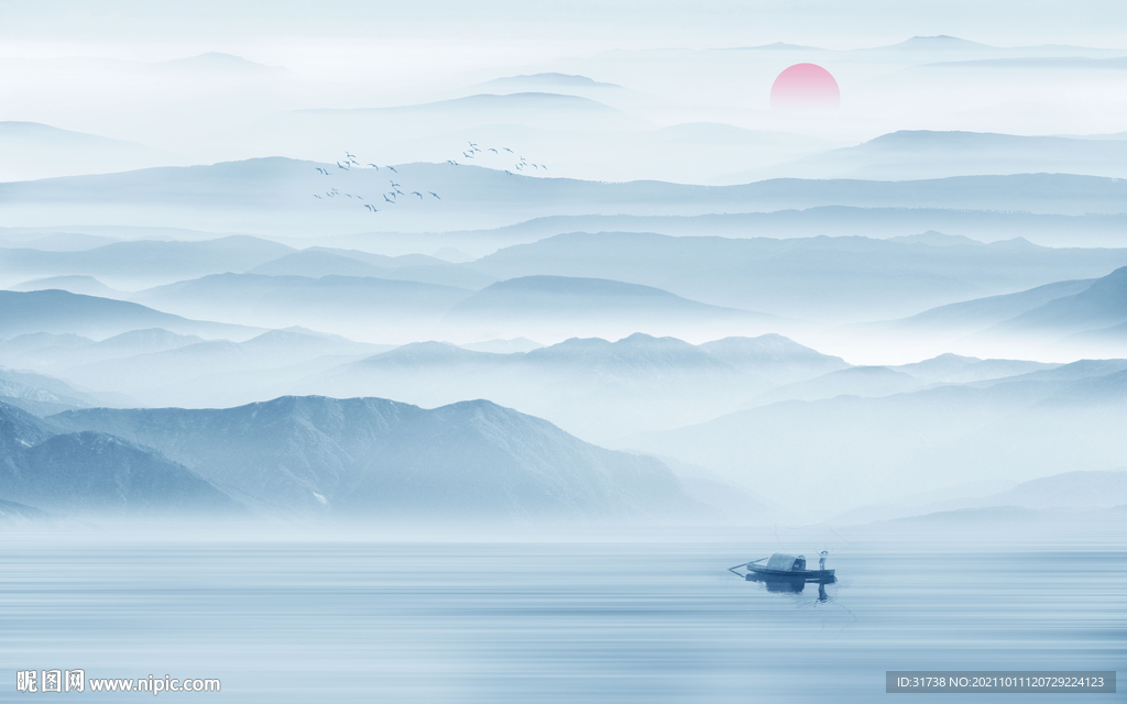新中式水墨画