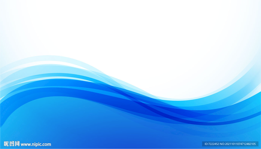 平滑蓝色波浪背景