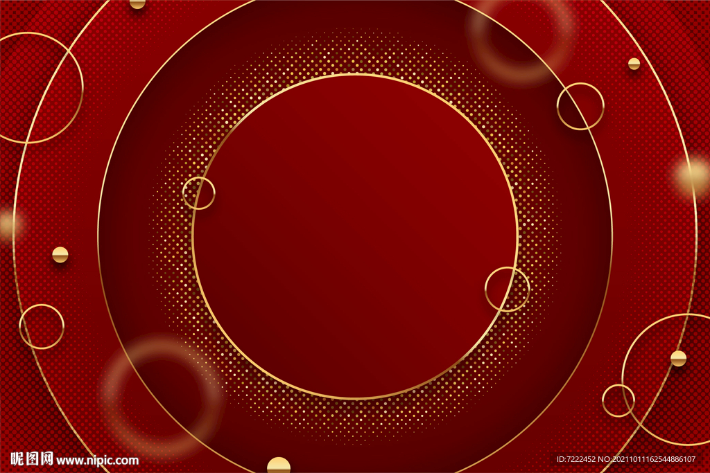 抽象圆环喜庆背景