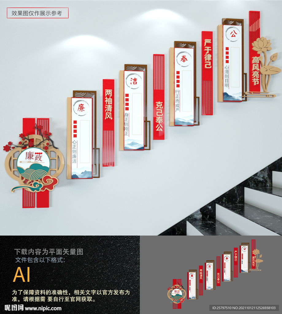 廉政楼梯文化墙