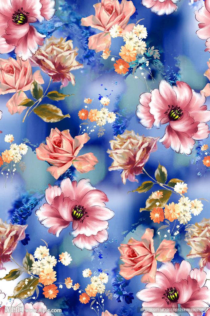 手绘花 