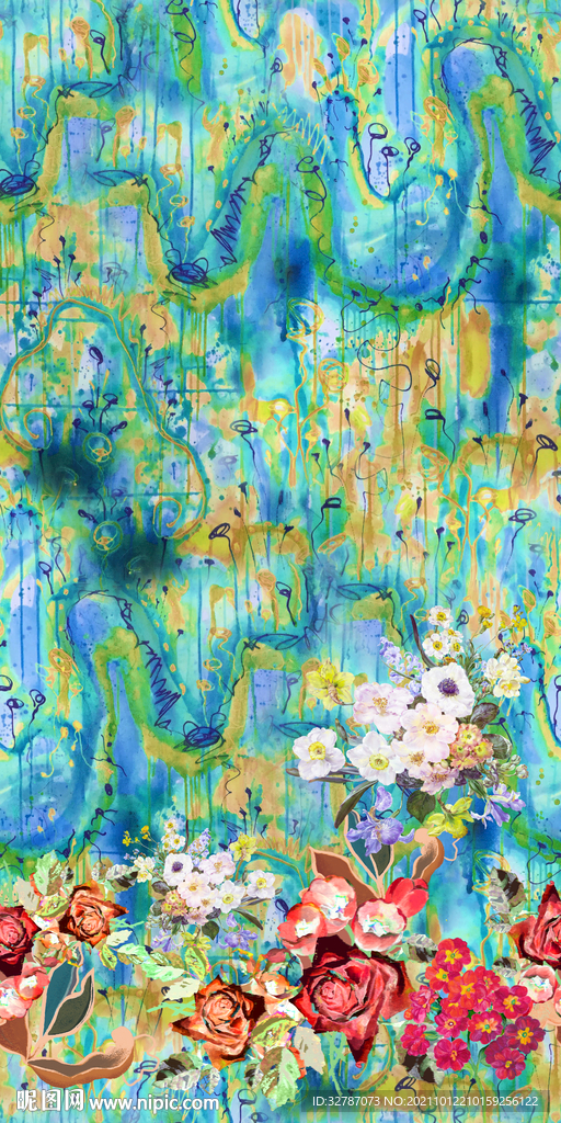 手绘花