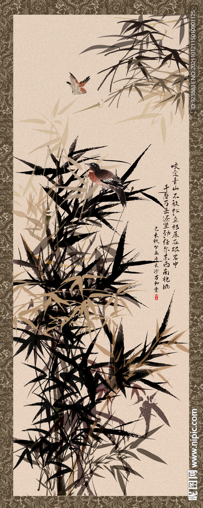 国画竹子
