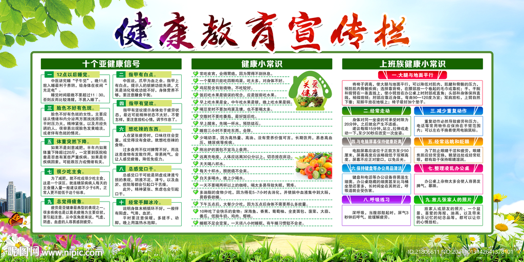 健康教育宣传栏
