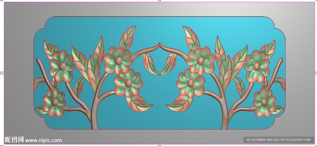 石雕洋花栏板花板精雕浮雕灰度