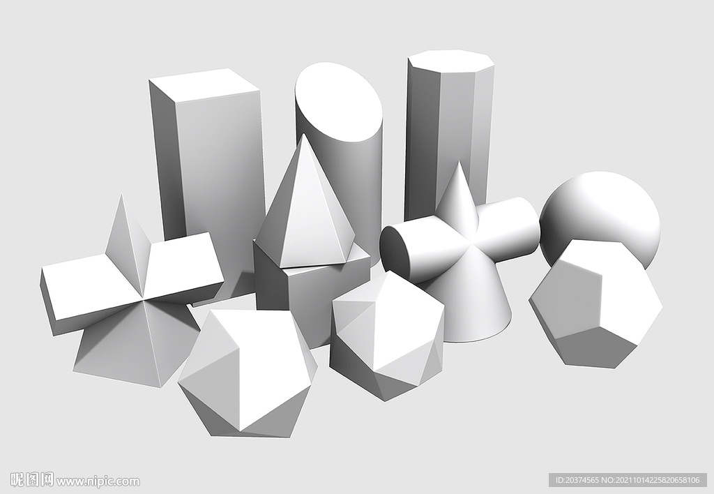 美术石膏几何体