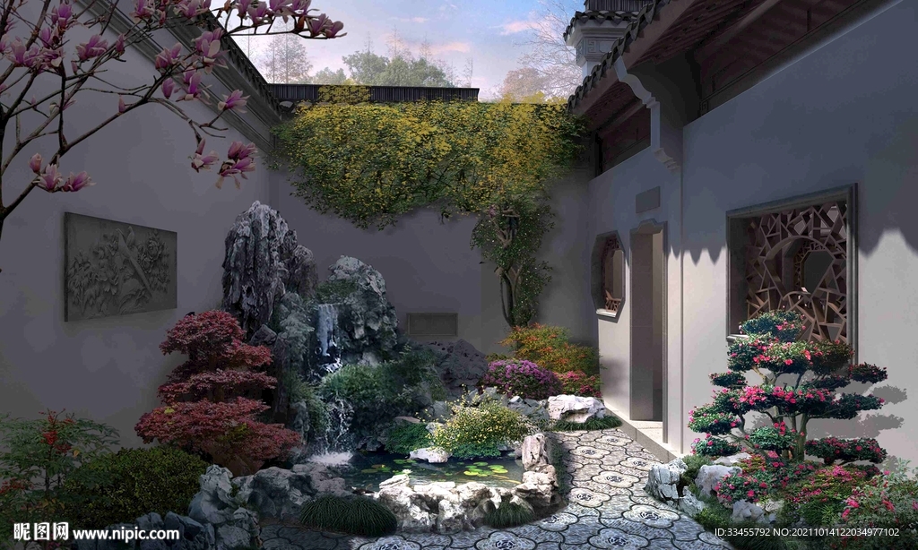 中式古建庭院