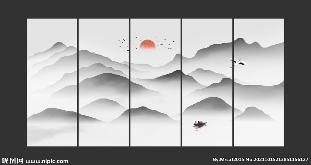 新中式山水画