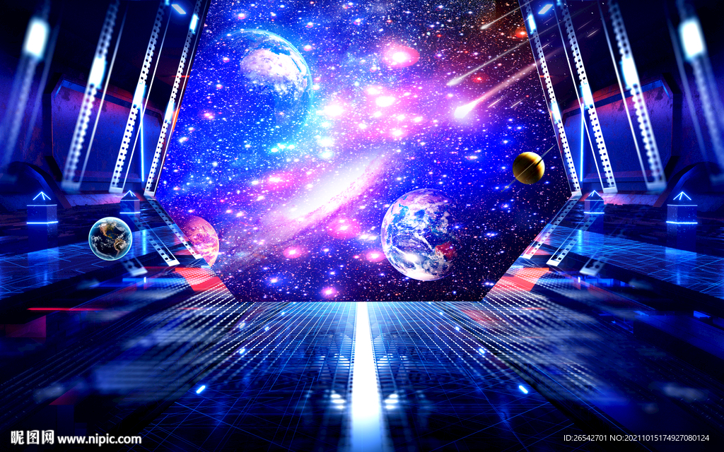 宇宙星空背景墙