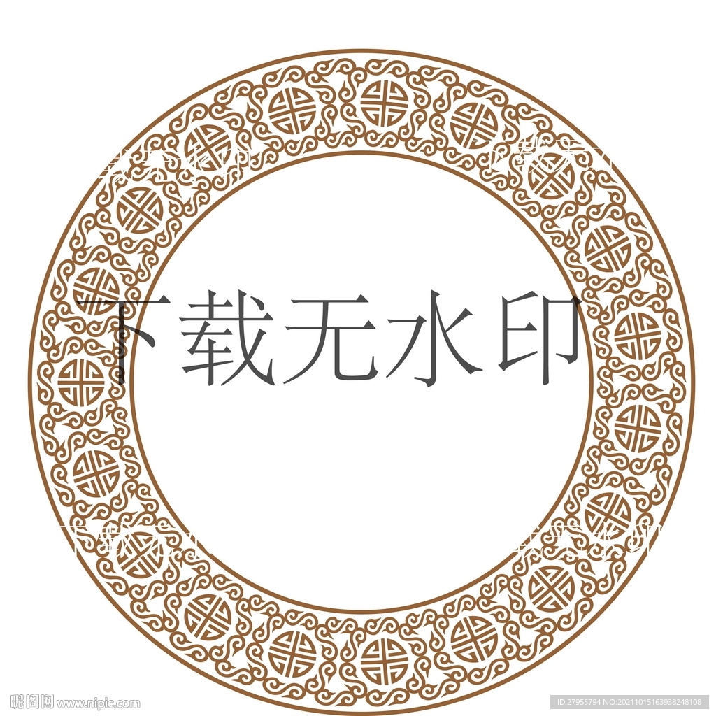 传统民族圆设计