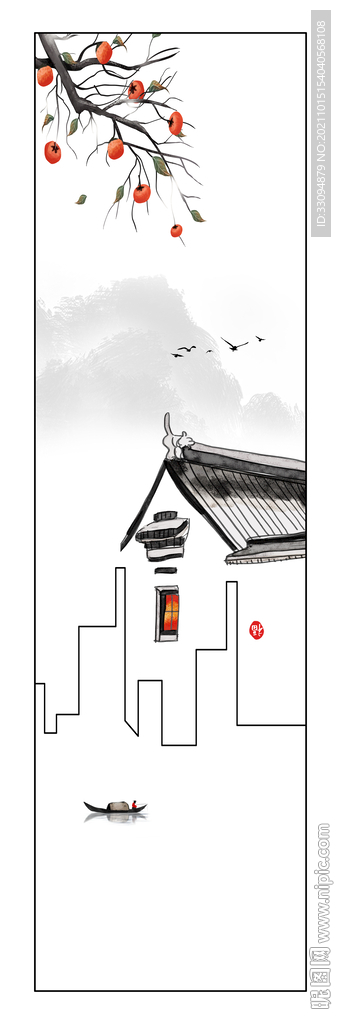 高清分层透明底平开门打印图