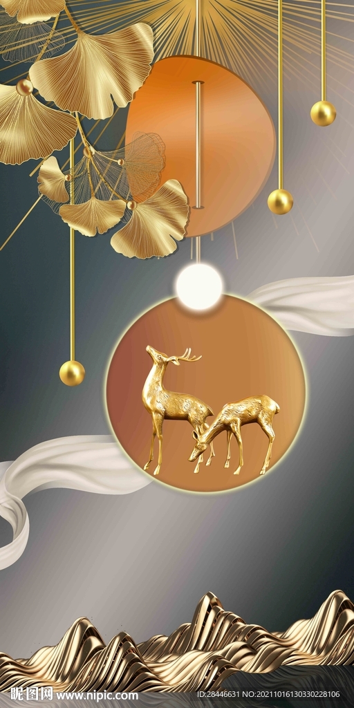 玄关装饰画背景墙