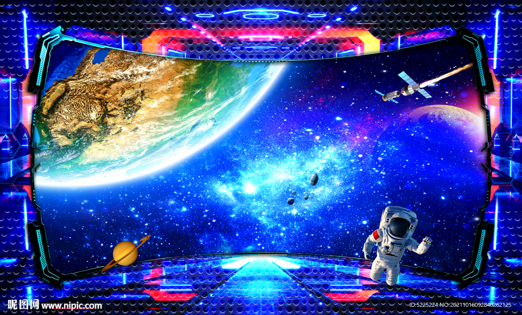 星球立体画