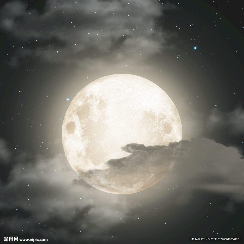 星球月球月食星空图