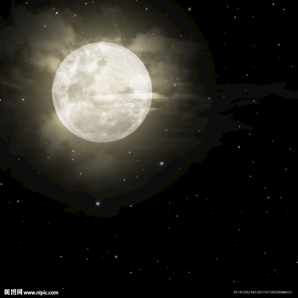 星球月球月食星空图
