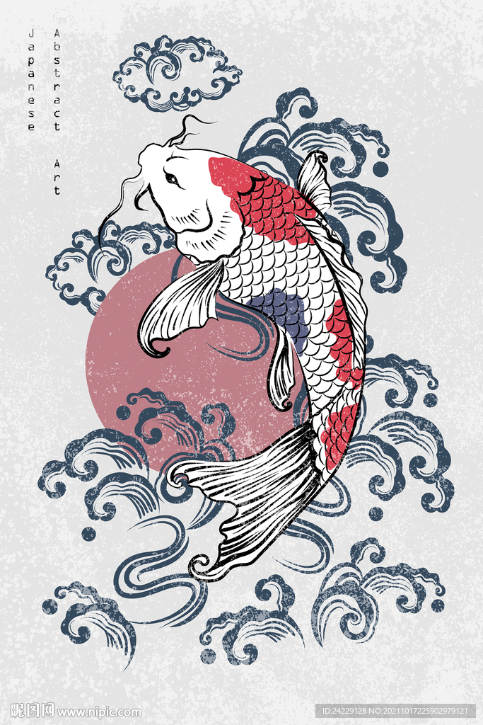 鲢鱼 国潮风装饰画