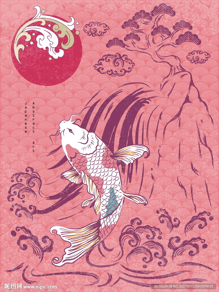 鲢鱼 国潮风装饰画