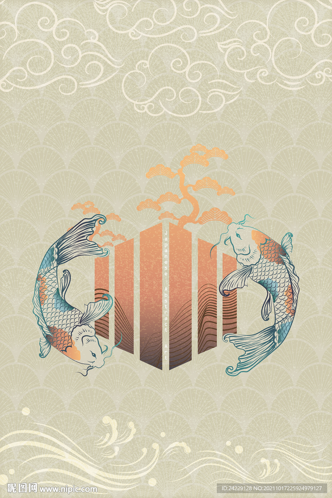 鲢鱼 国潮风装饰画